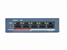 Коммутатор HIWATCH DS-S504P(B) 5-port 10/100Mbps 4-port PoE 35W - Интернет-магазин Intermedia.kg