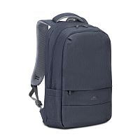 Рюкзак для ноутбука RIVACASE 7567 17.3" water-repellent Grey/Dark Blue - Интернет-магазин Intermedia.kg