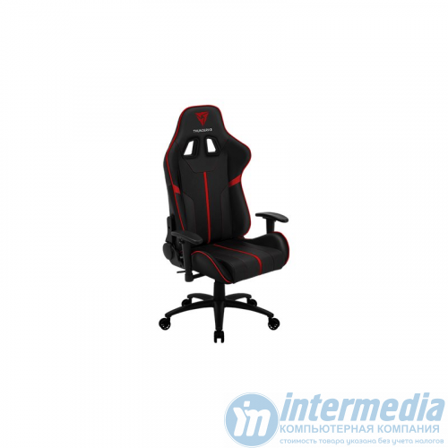Игровое кресло ThunderX3 BC3 BLACK&RED 65mm wheels PVC Leather
