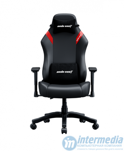 Игровое кресло AD18-44-BR-PV-CIS AndaSeat Luna BLACK&RED 1D Armrest 60mm wheels PVC Leather