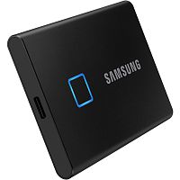Внешний SSD 500GB Samsung T7 Touch Portable MU-PC500K/WW, USB 3.2 Gen 2 Type-C, USB 3.0, Fingerprint, Black - Интернет-магазин Intermedia.kg