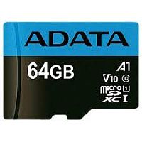 Карта памяти micro SDXC Card ADATA 64GB UHS-I/Class10/A1 R/S 100Mb/s, W/S 25Mb/s - Интернет-магазин Intermedia.kg