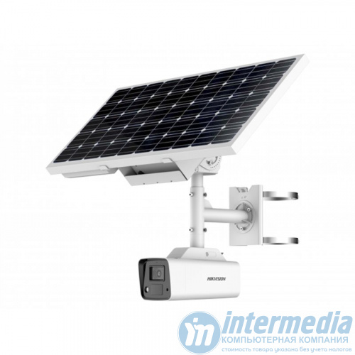 IP camera+solar panel HIKVISION DS-2XS2T47G1-LDH/4G/C18S40(4mm)  цил,ул 4MP,LED 30M,MIC/SP,4G