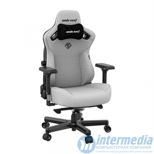 Игровое кресло AD12YDC-XL-01-G-PV/F AndaSeat Kaiser 3 XL GRAY 4D Armrest 65mm wheels Fabric