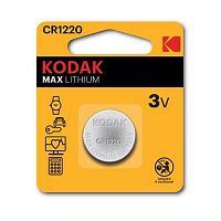 Батарейка Kodak CR1220-1BL 3V литиевая (1шт блистер) - Интернет-магазин Intermedia.kg