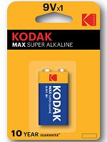 Батарейка Kodak MAX 6LR61-1BL 9V щелочная (алкалиновая) (1шт блистер) - Интернет-магазин Intermedia.kg